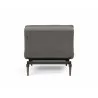 Innovation Living Dublexo Styletto Chair Dark Wood-Mixed Dance Grey-Back View - Innovation Living Dublexo Styletto Chair Dark Wood-Mixed Dance Grey-Back View