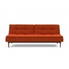 Innovation Living Dublexo Styletto Sofa Bed Dark Wood-Elegance Paprika-Front View