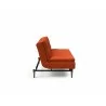 Innovation Living Dublexo Styletto Sofa Bed Dark Wood-Elegance Paprika-Side View - Innovation Living Dublexo Styletto Sofa Bed Dark Wood-Elegance Paprika-Side View