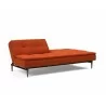 Innovation Living Dublexo Styletto Sofa Bed Dark Wood-Elegance Paprika-Half Folded - Innovation Living Dublexo Styletto Sofa Bed Dark Wood-Elegance Paprika-Half Folded