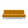 Innovation Living Dublexo Styletto Sofa Bed Dark Wood-Elegance Burned Curry-Front View
