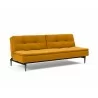 Innovation Living Dublexo Styletto Sofa Bed Dark Wood-Elegance Burned Curry-Angle Front - Innovation Living Dublexo Styletto Sofa Bed Dark Wood-Elegance Burned Curry-Angle Front