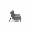 Innovation Living Dublexo Styletto Sofa Bed Dark Wood-Mixed Dance Grey-Side View - Innovation Living Dublexo Styletto Sofa Bed Dark Wood-Mixed Dance Grey-Side View