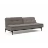 Innovation Living Dublexo Styletto Sofa Bed Dark Wood-Mixed Dance Grey-Semi Folded - Innovation Living Dublexo Styletto Sofa Bed Dark Wood-Mixed Dance Grey-Semi Folded