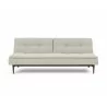 Innovation Living Dublexo Styletto Sofa Bed Dark Wood-Mixed Dance Natural-Front View - Innovation Living Dublexo Styletto Sofa Bed Dark Wood-Mixed Dance Natural-Front View