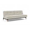 Innovation Living Dublexo Styletto Sofa Bed Dark Wood-Mixed Dance Natural-Angle Front View