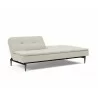 Innovation Living Dublexo Styletto Sofa Bed Dark Wood-Mixed Dance Natural-Half folded - Innovation Living Dublexo Styletto Sofa Bed Dark Wood-Mixed Dance Natural-Half folded