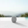 Azzurro Living Durban Side Table With Asteroid Concrete Frame And Asteroid Concrete - Lifestyle - Azzurro Living Durban Side Table With Asteroid Concrete Frame And Asteroid Concrete - Lifestyle