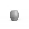 Azzurro Living Durban Side Table With Asteroid Concrete Frame And Asteroid Concrete - Front