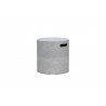 Azzurro Living Durban Tank Cover Side Table With Asteroid Concrete Frame And Asteroid Concrete - Side Angled