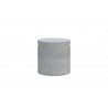 Azzurro Living Durban Tank Cover Side Table With Asteroid Concrete Frame And Asteroid Concrete - Back View