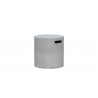 Azzurro Living Durban Tank Cover Side Table With Asteroid Concrete Frame And Asteroid Concrete - Angled