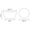 Durban Coffee Table Black - Dimensions - Durban Coffee Table Black - Dimensions