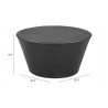 Durban Coffee Table Black - Table Dimensions