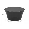 Durban Coffee Table Black - Table Dimensions - Durban Coffee Table Black - Table Dimensions