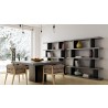 TemaHome Dusk 51" Dining Table in Concrete Look & Pure Black - Lifestyle Main 2