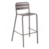 Stacking Barstool Powdered Coated Aluminum - Black/Earth