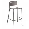 Stacking Barstool Powdered Coated Aluminum - Black/Earth - Stacking Barstool Powdered Coated Aluminum - Black/Earth