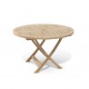 Anderson Teak Bahama 47" Round Folding Table-3 - Anderson Teak Bahama 47" Round Folding Table-3