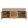 Essentials For Living Dwell Media Sideboard - Front with Opened Cabinet - Essentials For Living Dwell Media Sideboard - Front with Opened Cabinet