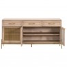 Essentials For Living Dwell Media Sideboard - Front with Opened Cabinet