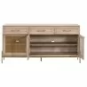 Essentials For Living Dwell Media Sideboard - Front with Opened Cabinet - Essentials For Living Dwell Media Sideboard - Front with Opened Cabinet