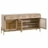 Essentials For Living Dwell Media Sideboard - Angled with Opened Cabinet  - Essentials For Living Dwell Media Sideboard - Angled with Opened Cabinet 