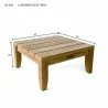 Anderson Teak Coronado Side Table dimension - Anderson Teak Coronado Side Table dimension