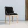 Sunpan Sorrento Dining Chair Regency Black - Front Side Angle