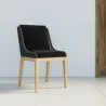 Sunpan Sorrento Dining Chair Regency Black - Front Side Angle - Sunpan Sorrento Dining Chair Regency Black - Front Side Angle
