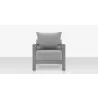 Source Furniture Dynasty Club Chair Silver Gray Front - Source Furniture Dynasty Club Chair Silver Gray Front