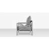 Source Furniture Dynasty Club Chair Silver Gray Side