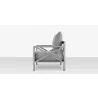 Source Furniture Dynasty Club Chair Silver Gray Side - Source Furniture Dynasty Club Chair Silver Gray Side