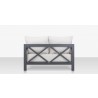Source Furniture Dynasty Loveseat White Back