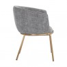 Sunpan Nadine Dining Chair Chacha Grey - Side Angle