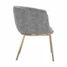 Sunpan Nadine Dining Chair Chacha Grey - Side Angle - Sunpan Nadine Dining Chair Chacha Grey - Side Angle