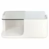 Sunpan Odis Coffee Table White - Front Angle - Sunpan Odis Coffee Table White - Front Angle