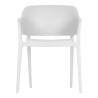 Moe's Home Collection Faro Outdoor Dining Chair White - Set of Two - Front Angle