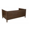 Alpine Furniture Flynn Mid Century Modern Twin Size Day Bed, Walnut - Back Side Angle