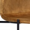Sunpan Eric Dining Chair in Nono Tapenade Gold - Set of Two - Seat Closeup Angle