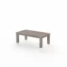 Sunset West Laguna Aluminum Coffee Table - Front Side Angle - Sunset West Laguna Aluminum Coffee Table - Front Side Angle