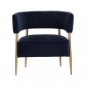 Sunpan Maestro Lounge Chair Danny Navy - Front Angle