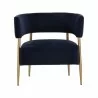 Sunpan Maestro Lounge Chair Danny Navy - Front Angle - Sunpan Maestro Lounge Chair Danny Navy - Front Angle
