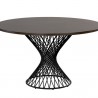 Sunpan Madeira Dining Table Ebony Brown in 54'' - Front Angle