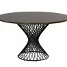 Sunpan Madeira Dining Table Ebony Brown in 54'' - Front Angle - Sunpan Madeira Dining Table Ebony Brown in 54'' - Front Angle