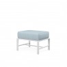 Bristol Ottoman in Canvas Skyline w/ Self Welt - Front Side Angle
