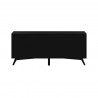 Alpine Furniture Flynn Large TV Console, Black - Back Angle