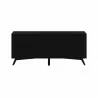Alpine Furniture Flynn Bench, White - Back Angle - Alpine Furniture Flynn Bench, White - Back Angle
