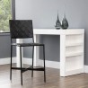 Sunpan Omari Counter Stool Black Leather - Lifestyle