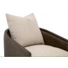 LiveSmart Gellar-Jute, Matte Brown Oak & Cane - Closeup Top Angle